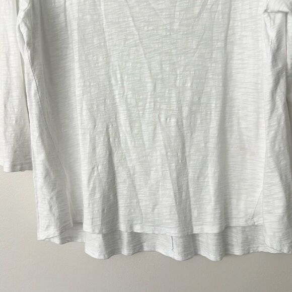 Chico’s The Ultimate White Cotton Tee 2=L - Picture 3 of 5